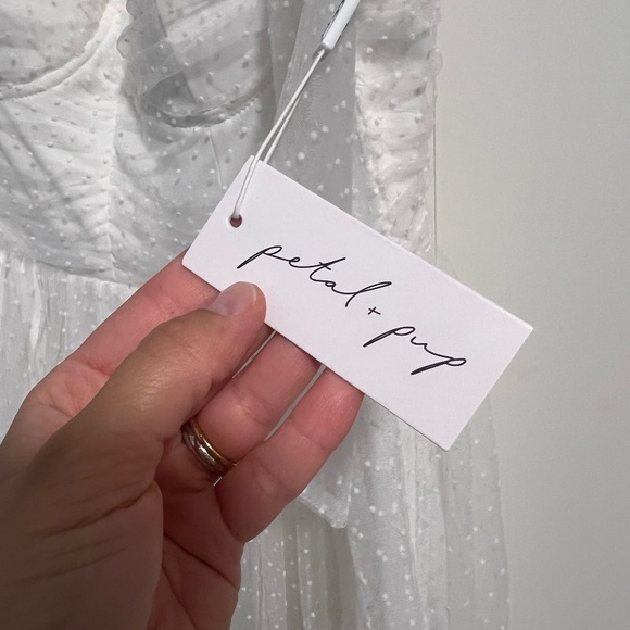 Bloomingdales White Midi Tulle dress - Picture 3 of 4